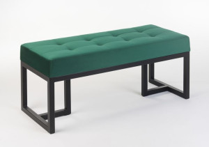 Szeroka ławka do domu, siedzisko pikowane do przedpokoju 110cm Ellyn