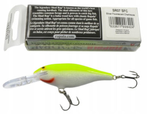 wobler Rapala SHAD RAP NA SZCZCZUPAKA 7cm/8g
