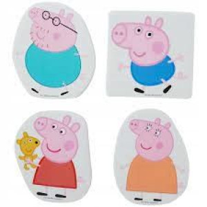 Piankowe Figurki do Kąpieli Świnka Peppa Pig 4szt