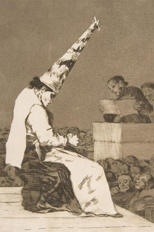 Plakat 20x30 Płyta 23 z 'Los Caprichos': Te drobinki pyłu, Goya