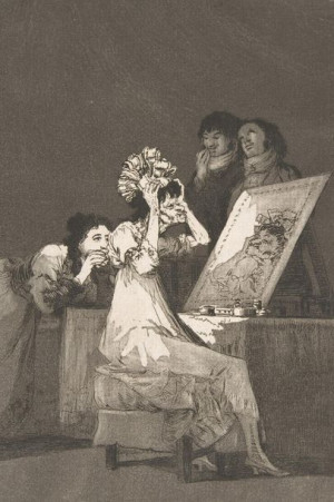 Plakat 20x30 Płyta 55 z 'Los Caprichos': Aż do śmierci', Goya