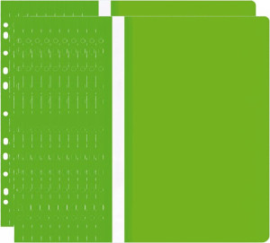 Skoroszyt plastikowy oczkowy Office Products A4 do 200 kartek zielony x25