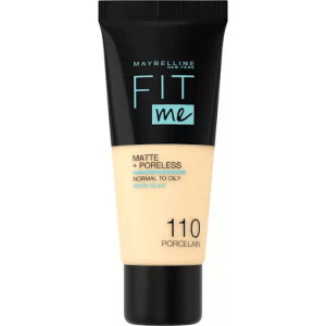 Podkład matujący Maybelline Fit me! Matte Poreless 110 PORCELAIN, 30 ml