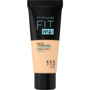 Podkład do twarzy matujący Maybelline Fit me! Matte Poreless 115 IVORY 30ml