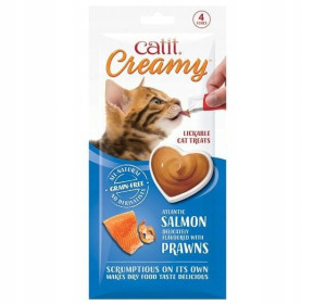 Catit Creamy przysmak dla kota łosoś+krewetki