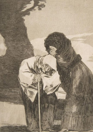 Plakat 21x29,7 Płyta 28 z 'Los Caprichos': Hush, Goya