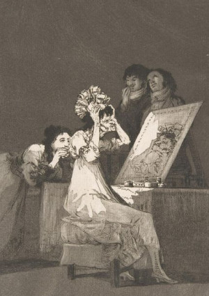 Plakat 21x29,7 Płyta 55 z 'Los Caprichos': Aż do śmierci', Goya
