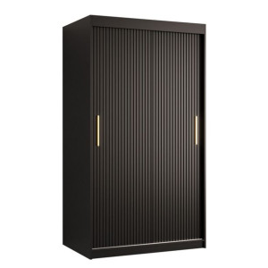 Czarna SZAFA PRZESUWNA Riflo Slim 1 100 cm