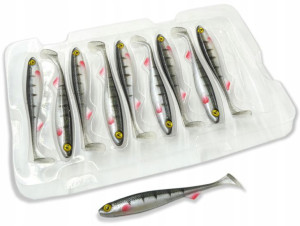 NSL1140 GUMA Fox Rage Slick Shad NA SANDACZA # 9cm