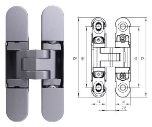 ZAWIAS WPUSZCZANY KUBIKINA K6100 Koblenz Chrom mat