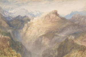 Plakat 45x30 Fort L'Esseillon, Val de la Maurienne, Francja, Joseph Mallord