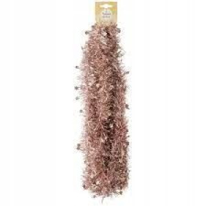Łańcuch świąteczny z Gwiazdami Różowy Choinka
