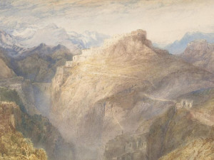 Plakat 40x30 Fort L'Esseillon, Val de la Maurienne, Francja, Joseph Mallord