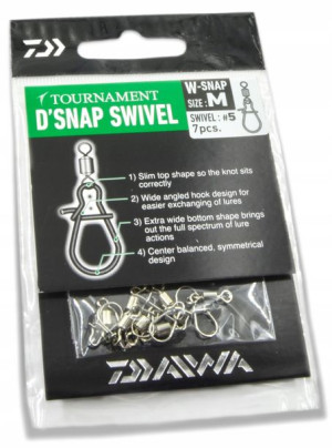 Daiwa Agrafki Z Krętlikiem Tournament # [ M ]