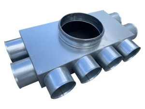 PREMIUM 8x75/160mm Skrzynka rozdzielacz puszka jednorzędowa stalowa ocynk
