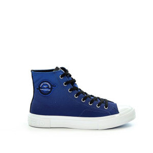 Męskie trampki niebieskie Karl Lagerfeld KL50366 9BB - Rozmiar: 44