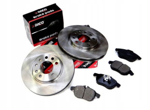 Tarcze + Klocki Przód Zestaw Opel Vectra B 5śr