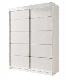 Szafa Przesuwna 150 cm BEZ LUSTRA LUSTER 150x200x58 Biała