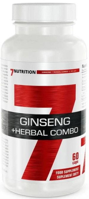 Żeń-szeń 7Nutrition Ginseng + Herbal Combo 60 kaps - suplement diety