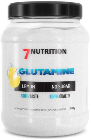 L-glutamina z tauryną aminokwas 7Nutrition Glutamine 500 g cytryna - suplem