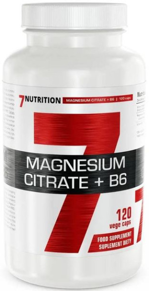 Cytrynian magnezu 7Nutrition Magnesium Citrate + B6 120 vege caps - supleme