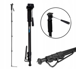 Monopod Camrock M140 178cm Głowica 2D + Pokrowiec