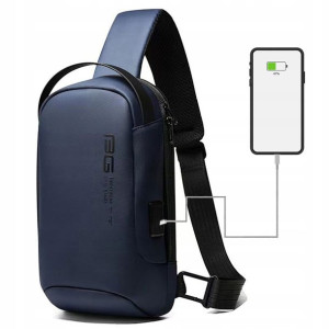 PLECAK miejski BANGE na JEDNO ramię ORGANIZER USB