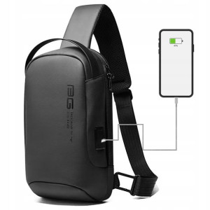PLECAK miejski BANGE na JEDNO ramię ORGANIZER USB