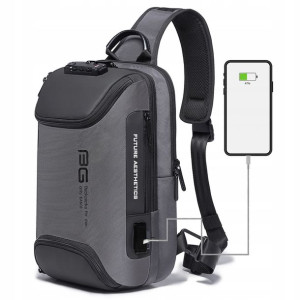 Plecak Miejski BANGE na Jedno Ramię TSA USB Nerka