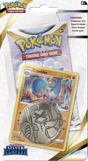 Cranidos promo karty POKEMON +booster +KOD ORYGINAŁ Checklane Blister Silve