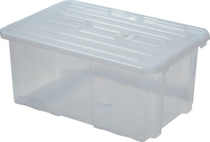 Pojemnik Plastikowy Pudło Prosperplast 45L z pokrywą NCC24+NCP24 60x40x26,5