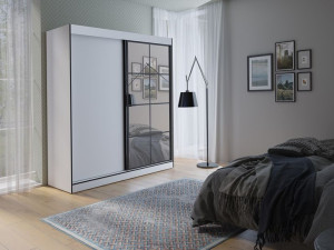 Szafa przesuwna OSLO II 180 biała