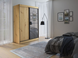 Szafa przesuwna OSLO II 150 dąb artisan