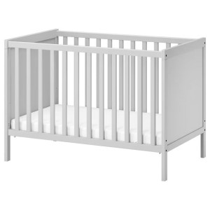 IKEA SUNDVIK Łóżko dziecięce szary 60x120 cm