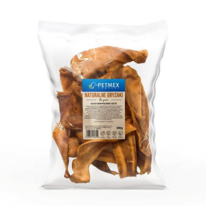 PETMEX Ucho wieprzowe cięte gryzak naturalny 500g