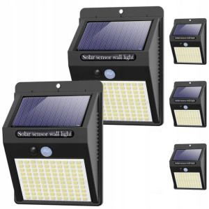 Oświetlenie Solarne Zewnętrzne Czujnik Ruchu 5szt