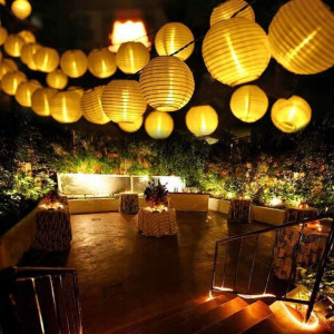 Girlanda Lampki Ogrodowe 6m Lampiony 30 LED