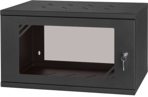 Szafa RACK wisząca 19" 6U/350 czarna STALFLEX