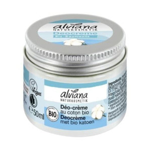 Alviana, odżywczy dezodorant w kremie z organiczną bawełną, 50 ml