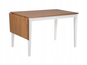 STÓŁ ROZKŁADANY BODEN 120/160x75 Fornir Biały Dąb
