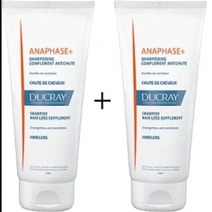 Ducray Anaphase+, szampon przeciw wypadaniu włosów, duopac, 2 x 200 ml