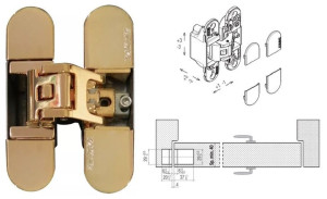 ZAWIAS WPUSZCZANY KUBICA K6700 Koblenz Złoty