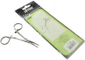 Kleszcze, szczypce Jaxon zagięte 10cm AC-3102