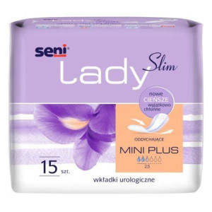 Seni Lady Slim Mini Plus, wkładki urologiczne dla kobiet, 15 szt.
