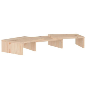 Podstawka na monitor, 60x24x10,5 cm, lite drewno sosnowe