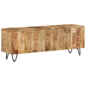Szafka pod TV, 110x30x40 cm, lite drewno mango