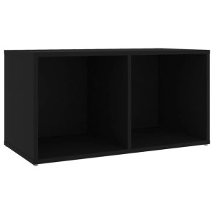 Szafka pod TV, czarna, 72x35x36,5 cm, płyta wiórowa