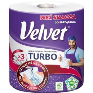 Velvet, ręcznik papierowy Turbo, rolka, 1 szt.