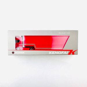 Scania V8 730S 4X2 Truck with Trailer Red Kengfai 1:64