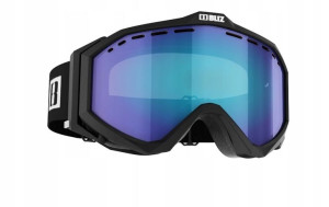 Gogle na narty rower Bliz Edge Black/Smoke Blue